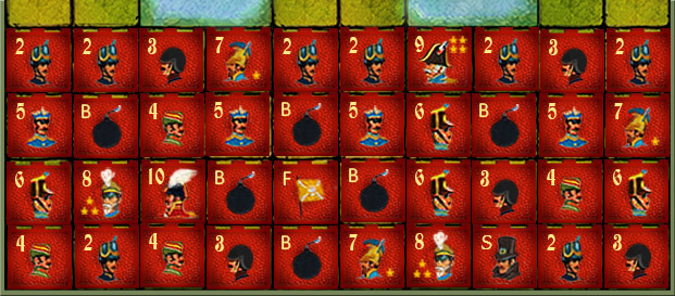Wheel of Danger opstelling voor Stratego