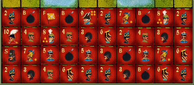 Shoreline Bluff opstelling voor Stratego