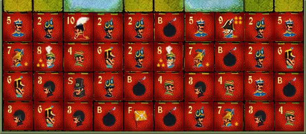 Shield Defense opstelling voor Stratego